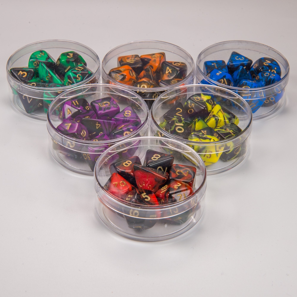 Oblivion Standard Poly Dice Set in Round Container
